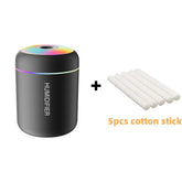 180ML USB Mini Air Humidifier and Aroma Diffuser with Essential Oil Purification and Ambient Lighting for Home, Car, and Bedroom